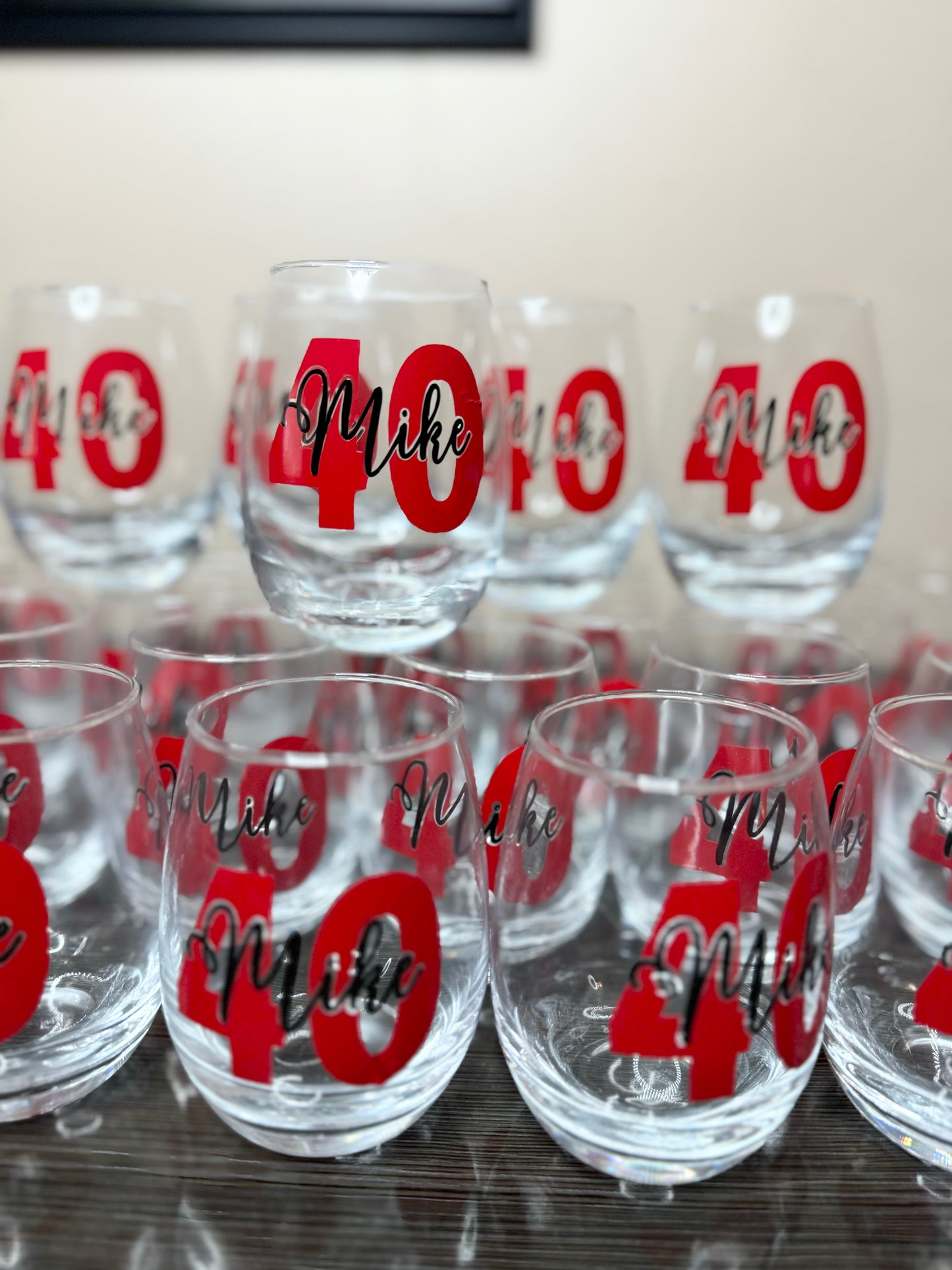 Personalized Stemless Wine Glass