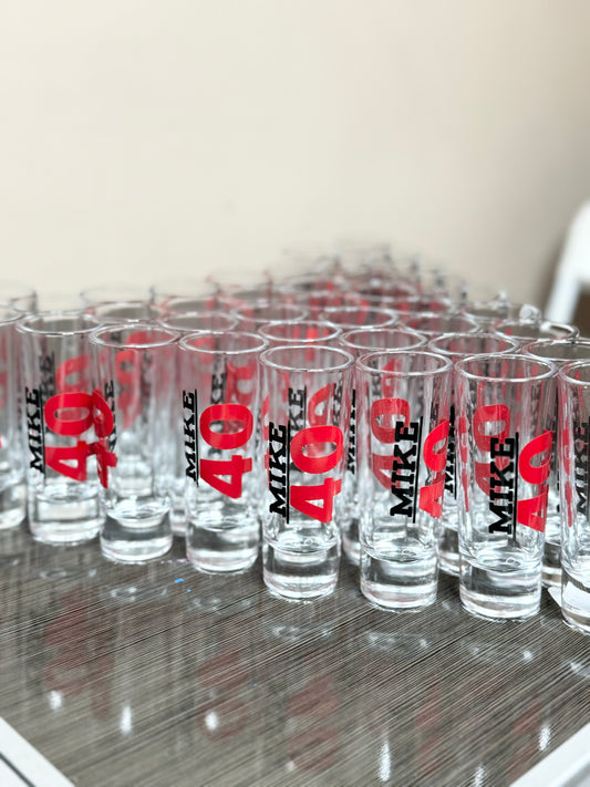 Personalized Tall Shot Glass