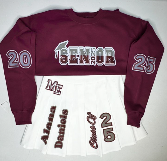 Personalized Senior Skirt Set